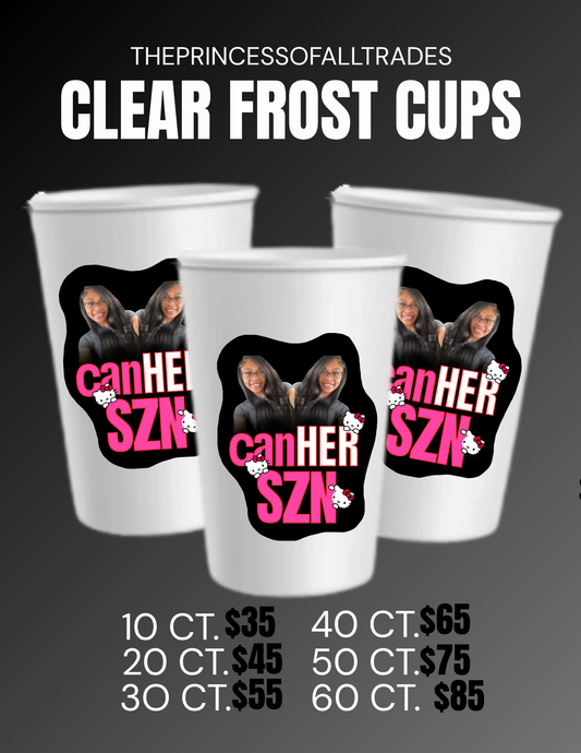 CLEAR FROST CUPS